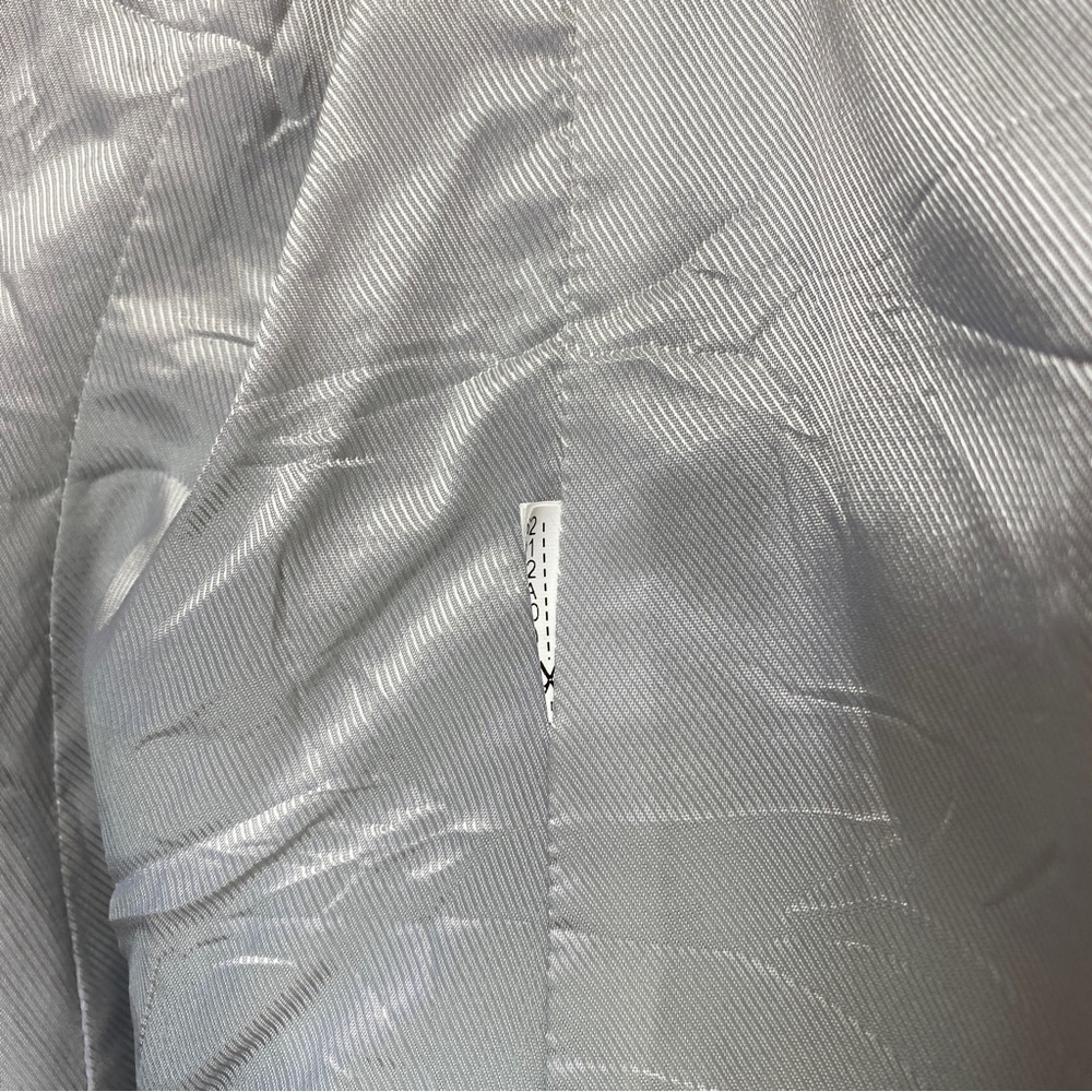 Zara Basic Collarless Full Zip Longline Coat Jack… - image 8